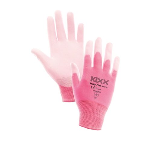 KIXX PRETTY PINK munkavédelmi kesztyu nylon P rózsaszín 8