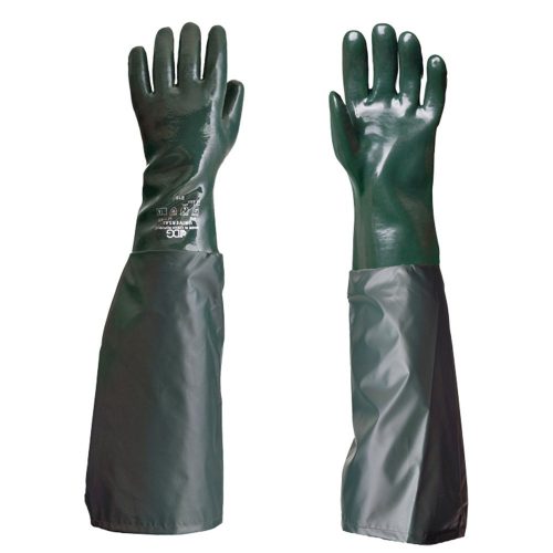 Dipped Gloves UNIVERSAL munkavédelmi kesztyű karvédővel 65cm zöld 10