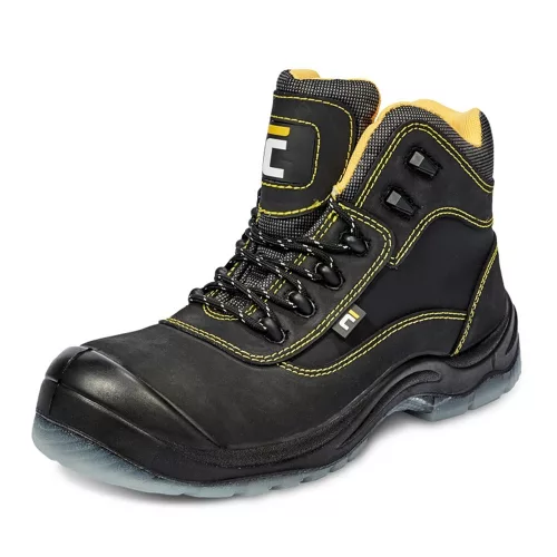 Cerva BLACK KNIGHT munkavédelmi bakancs fekete TPU MF S3 SRC 48