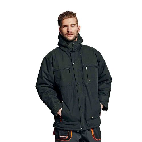 Australian Line EMERTON téli munkavédelmi kabát fekete/narancssárga XL