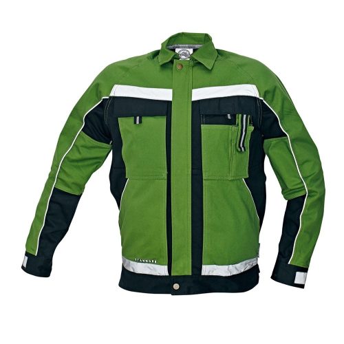 Australian Line STANMORE munkavédelmi kabát zöld/fekete 48