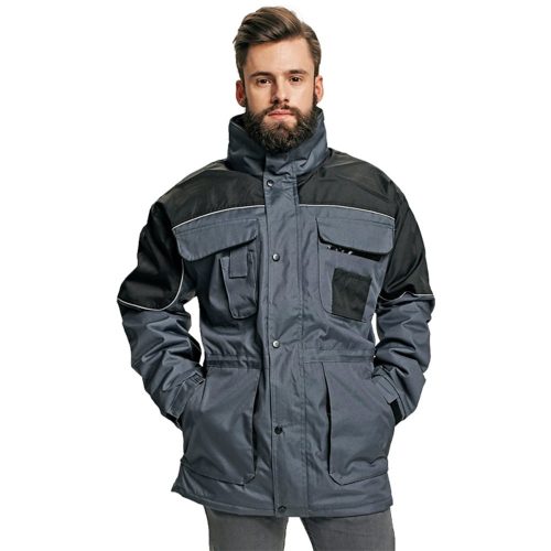 Cerva ULTIMO munkavédelmi kabát fekete/szürke M