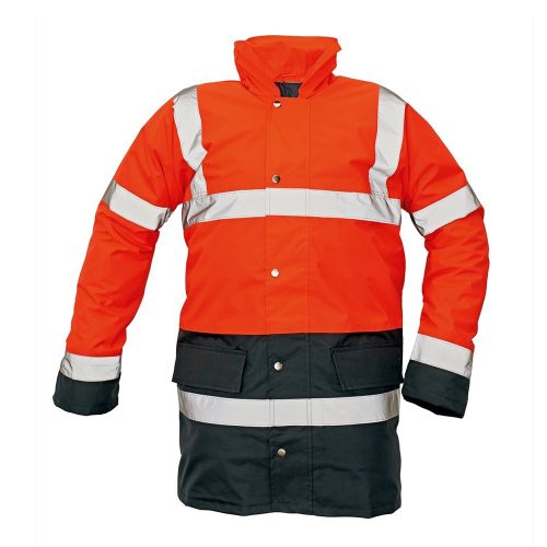 Cerva SEFTON láthatósági munkavédelmi kabát piros/sötétkék XS