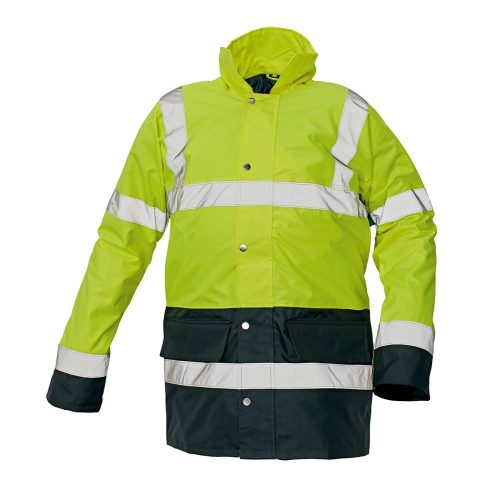 Cerva SEFTON láthatósági munkavédelmi kabát sárga/sötétkék S