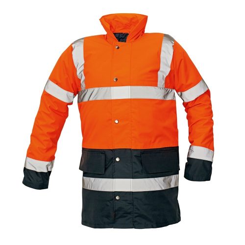 Cerva SEFTON láthatósági munkavédelmi kabát narancs/sötétkék XS