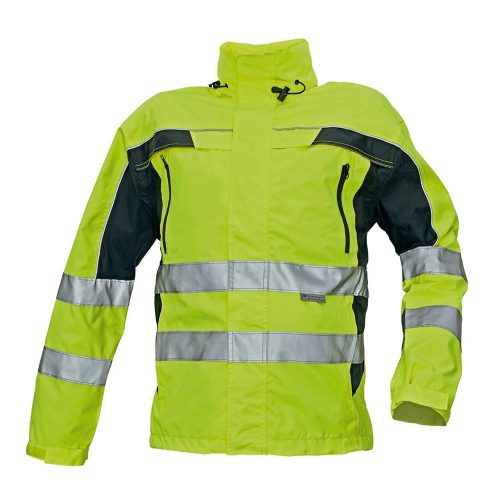 Cerva TICINO láthatósági munkavédelmi kabát sárga/fekete M