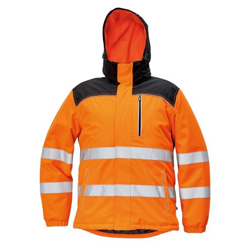 Cerva KNOXFIELD téli láthatósági munkavédelmi kabát narancssárga 3XL