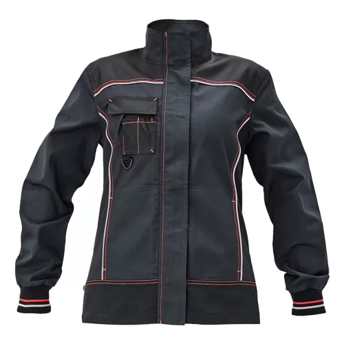 Cerva KNOXFIELD LADY női munkavédelmi kabát szürke/piros 48