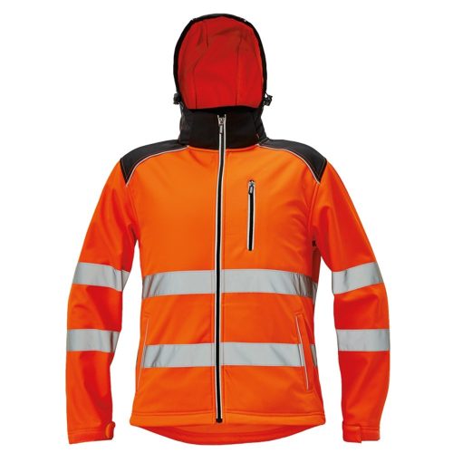 Cerva KNOXFIELD láthatósági softshell munkavédelmi kabát narancssárga S