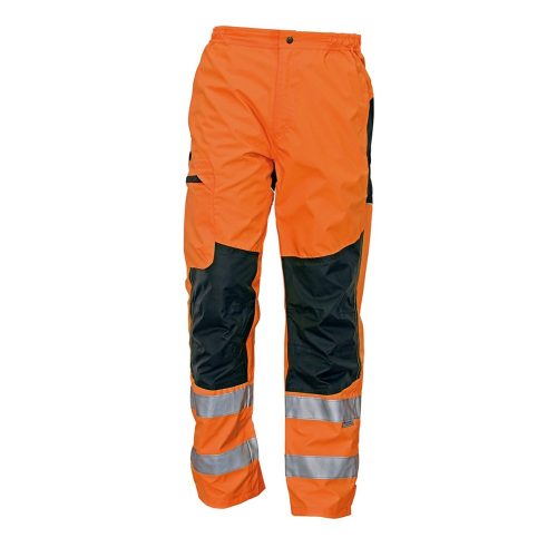 Cerva TICINO láthatósági munkavédelmi nadrág narancs/fekete 3XL