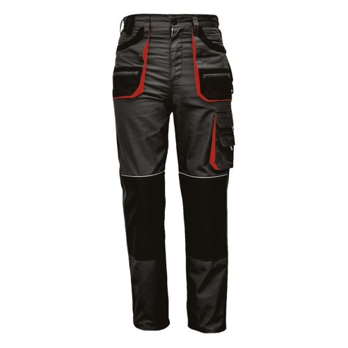 Fridrich & Fridrich CARL munkavédelmi nadrág fekete/piros 48