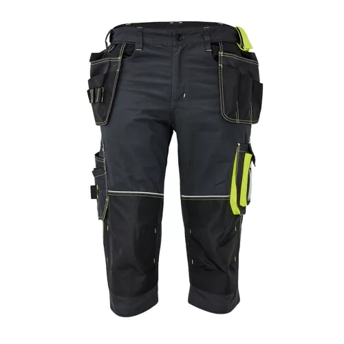 Cerva KNOXFIELD 320 3/4 munkavédelmi nadrág szürke/sárga 54
