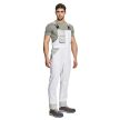 Cerva MONTROSE munkavédelmi mellesnadrág fehér/szürke 64