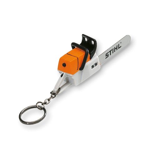 STIHL láncfűrész formájú kulcstartó 10x3,5x3cm