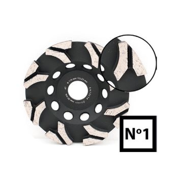   Abraboro Chili No.1 gyémántszemcsés betoncsiszoló profi 115x22,23