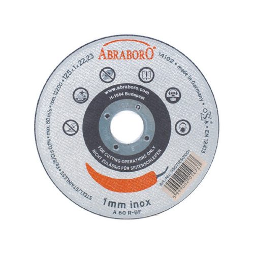 Abraboro Chili fémvágó korong inox 125x1x22