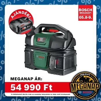   Bosch Fontus 18V-6 akkus mosó 20 Bar (akku és töltő nélkül), kartondobozban