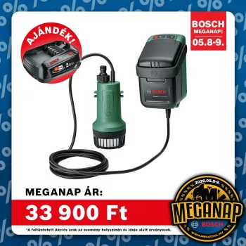 Bosch akkus esővíz-szivattyú GardenPump 18V-2000 alapgép
