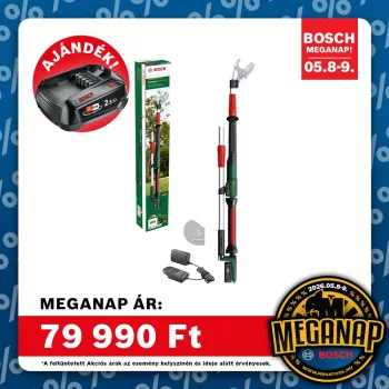   Bosch AdvPrune 18-45 akkus magassági ágvágó 18 V 1x2 Ah akku + tölto hossz: Magasság 1,2- 1,8 m