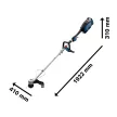 Bosch GRT 18V-40 Fűkasza (akku és töltő nélkül) 40cm (Extra 5Ah akku ajándékba)