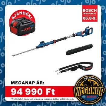   Bosch GHE 18V-50T Teleszkópos sövényvágó (akku és töltő nélkül), kartondobozban