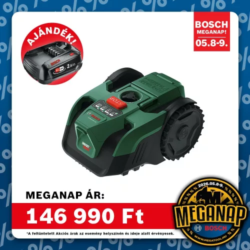 Bosch VISIMOW18V-100 Robotfűnyíró Autonóm működéssel (1X4Ah + töltő)