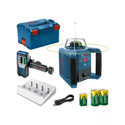 Bosch GRL 300 HVG Professional Forgólézer (zöld)  + LR 1 L-Boxx-ban