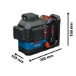Bosch vonallézer GLL 18V-120-33 CG (Zöld) 18V 1 x 4 Ah ProCore L-Boxxban