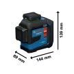 Bosch GLL 80-33 G vonallézer 4 x AA elem + elemadapter kartondobozban