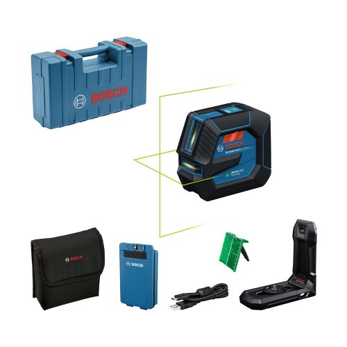Bosch GLL 20-22 G vonallézer 1 x 3 Ah akku + töltő kofferben