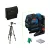 Bosch GCL 12V-50-22 CG zöld kombilézer + RM 20 tartó + AA1 adapter + 4 x 1,5V LR6 AA  + BT150