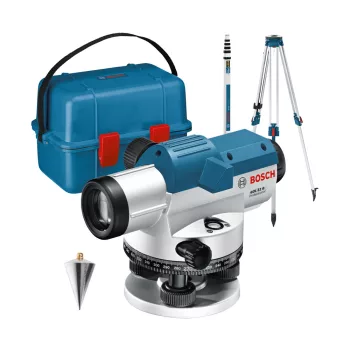   Bosch GOL 32G + BT160 + GR500 optikai szintező szett IP54, 120m, szerszámkofferben