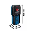 Bosch | GMS 120-27 keresőműszer táskával, 2x1,5 V LR6 elem