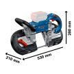 Bosch GCB 18V-127 Akkus szalagfűrész 18V akku és töltő nélkül