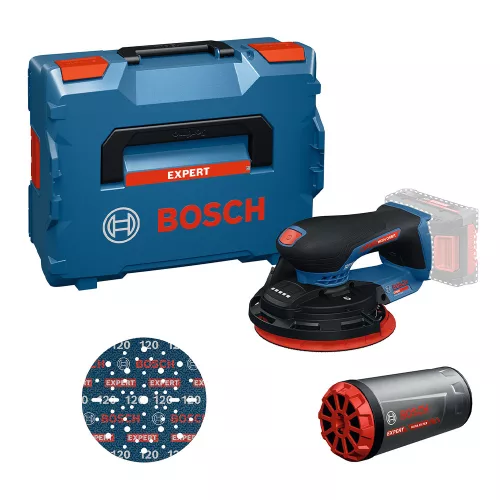 Bosch Expert akkus excentercsiszoló EXEX18V-150-5 (akku és töltő nélkül) L-Boxx-ban