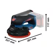Bosch Expert akkus excentercsiszoló EXEX18V-150-5 (akku és töltő nélkül) kartondobozban