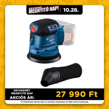   Bosch akkus excentercsiszoló GEX 185-LI 18V alapgép (Regisztrációval akár extra értékes ajándék is elérhető!)