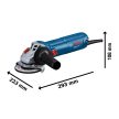 Bosch GWS 12-115 elektromos sarokcsiszoló 115 mm 1200 W