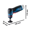 Bosch akkus tányércsiszoló GWG 12V-50 S (akku és töltő nélkül)