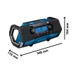 Bosch akkus rádió 18V GPB 18V-2 SC alapgép (Extra 5Ah akku ajándékba)