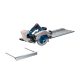 Bosch GKS 18V-57-2 GX akkus körfűrész 18V 165x20 mm alapgép  párhuzamvezetővel kartondobozban