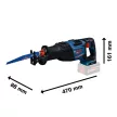 Bosch Expert szablyafűrész EXSA18V-32 (akku és töltő nélkül) L-Boxx-ban