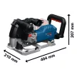 Bosch GNF18V-40 18V akkus falhoronymaró 150mm, vágási szélesség 10-40mm (akku és töltő nélkül)