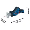 Bosch akkus orrfűrész GSA12V-14-2, 12V, alapgép