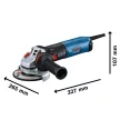 Bosch GWS 17-125 SB sarokcsiszoló 1700W, 125 mm
