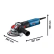Bosch GWX 14-125 S X-Lock sarokcsiszoló 1400W, 125 mm