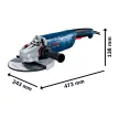 Bosch sarokcsiszoló GWS 24-230 P 2400W, 230mm