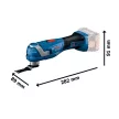 Bosch GOP 18V-34 akkus multifunkciós gép - akku és töltő nélkül (Extra 5Ah akku ajándékba)