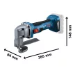 Bosch GSC 18V-16 E akkus lemezvágó olló (akku és töltő nélkül) kartondobozban (Extra 5Ah akku ajándékba)