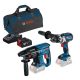 Bosch akkus gépszett GSB 18V-110 C + GBH 18V-21 + 1x 5ah akku táskában